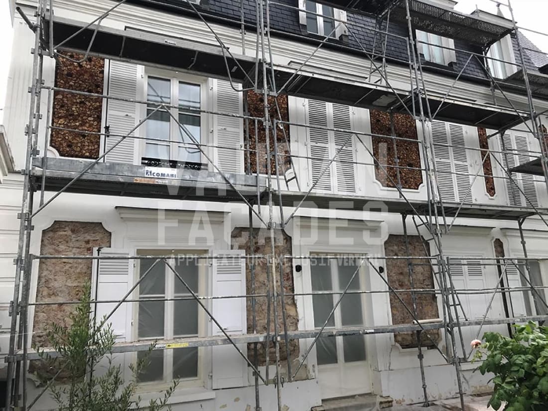 Rénovation de façade à Villemomble avant les travaux
